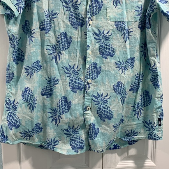 IZOD Saltwater Relaxed Classic Blue Pineapple Button Down - Picture 10 of 10